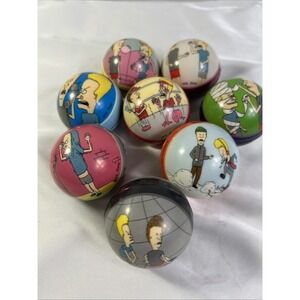 Beavis And Butthead MTV Viacom 8 Collectors Foam Balls Total 2012 Nostalgic